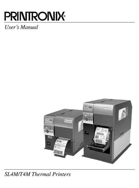 PRINTRONIX SL4M USER MANUAL Pdf Download 